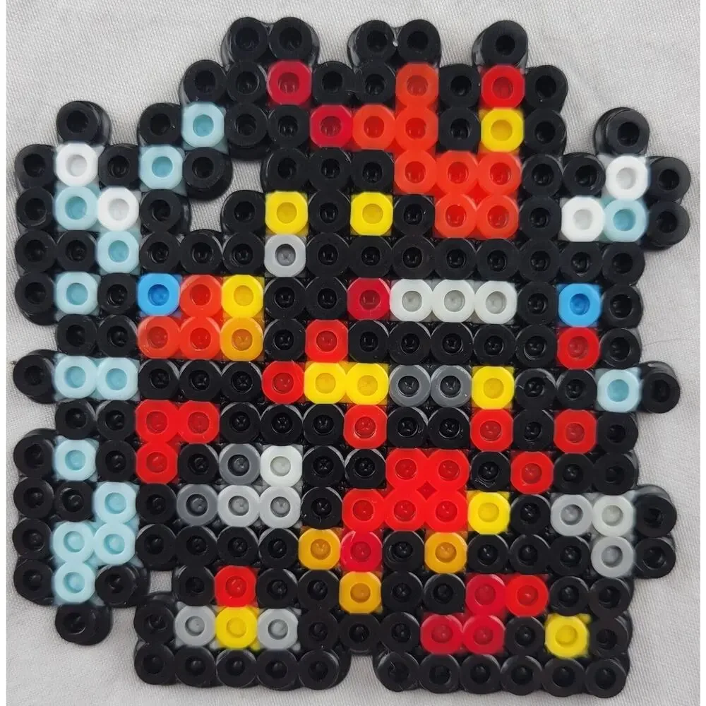 Gallantmon Crimson Mode Digimon Perler Bead Pixel Art